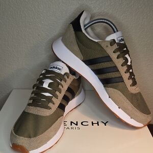 Adidas Run 60 2.0 Olive Core Black Cloud White Casual Sneakers